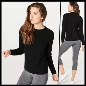 Lululemon simply wool black merino sweater